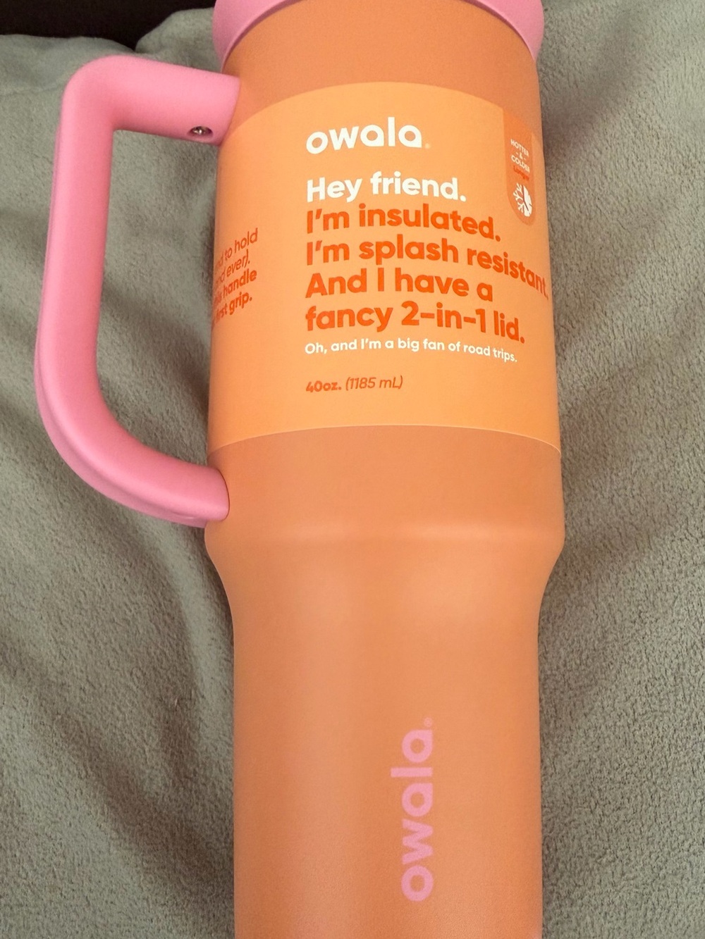 Owala 40 oz Insulated Tumbler in Tangy Tango NWT